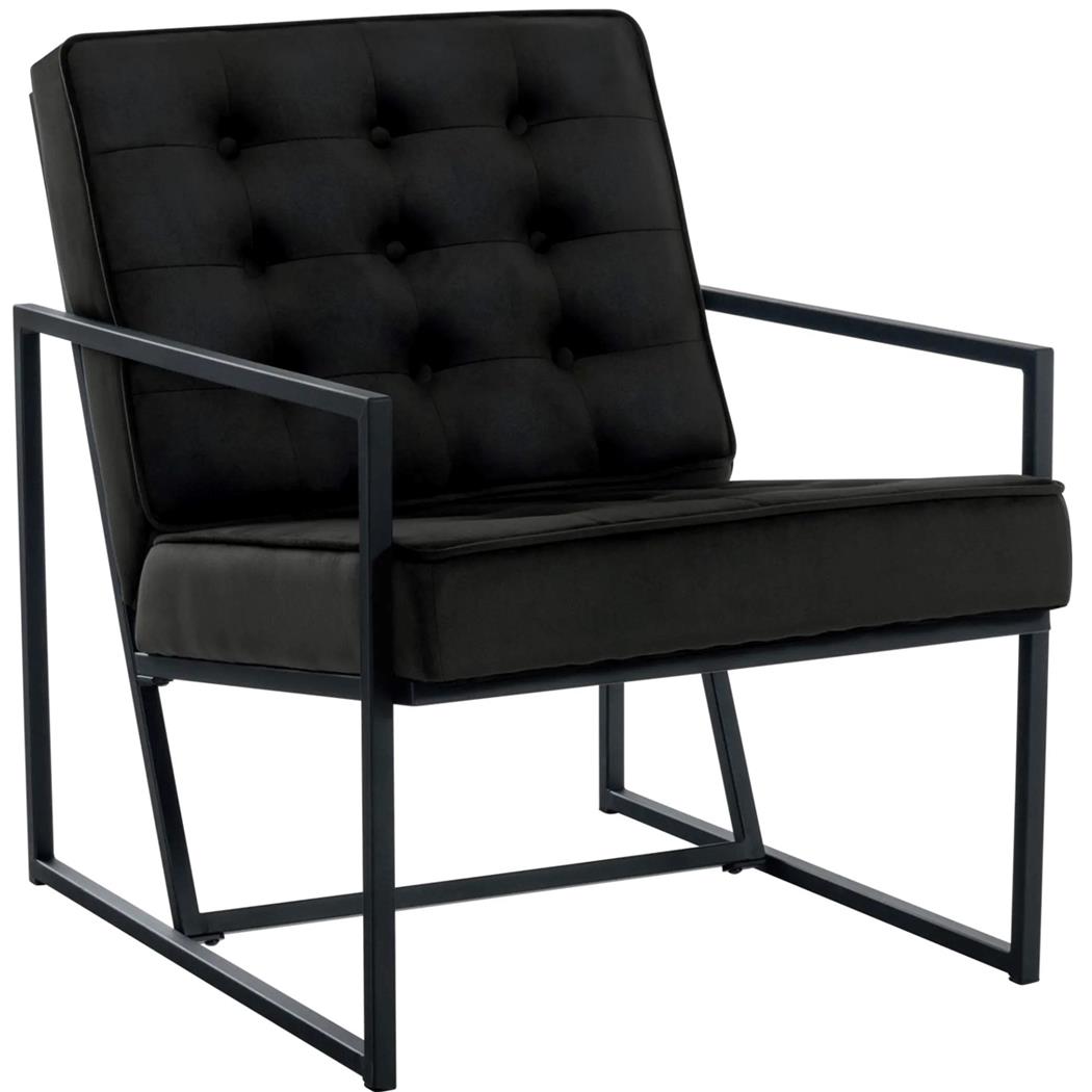 Designer Konferencestol AKEMI , Metalstruktur, I Sort Velour