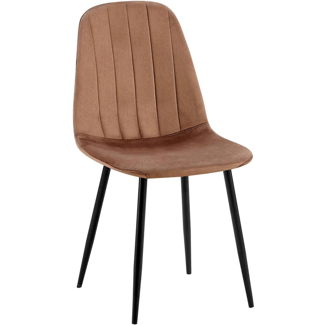 Konferencestol AMBRA, Moderne Og Elegant Design, I Brun Velour