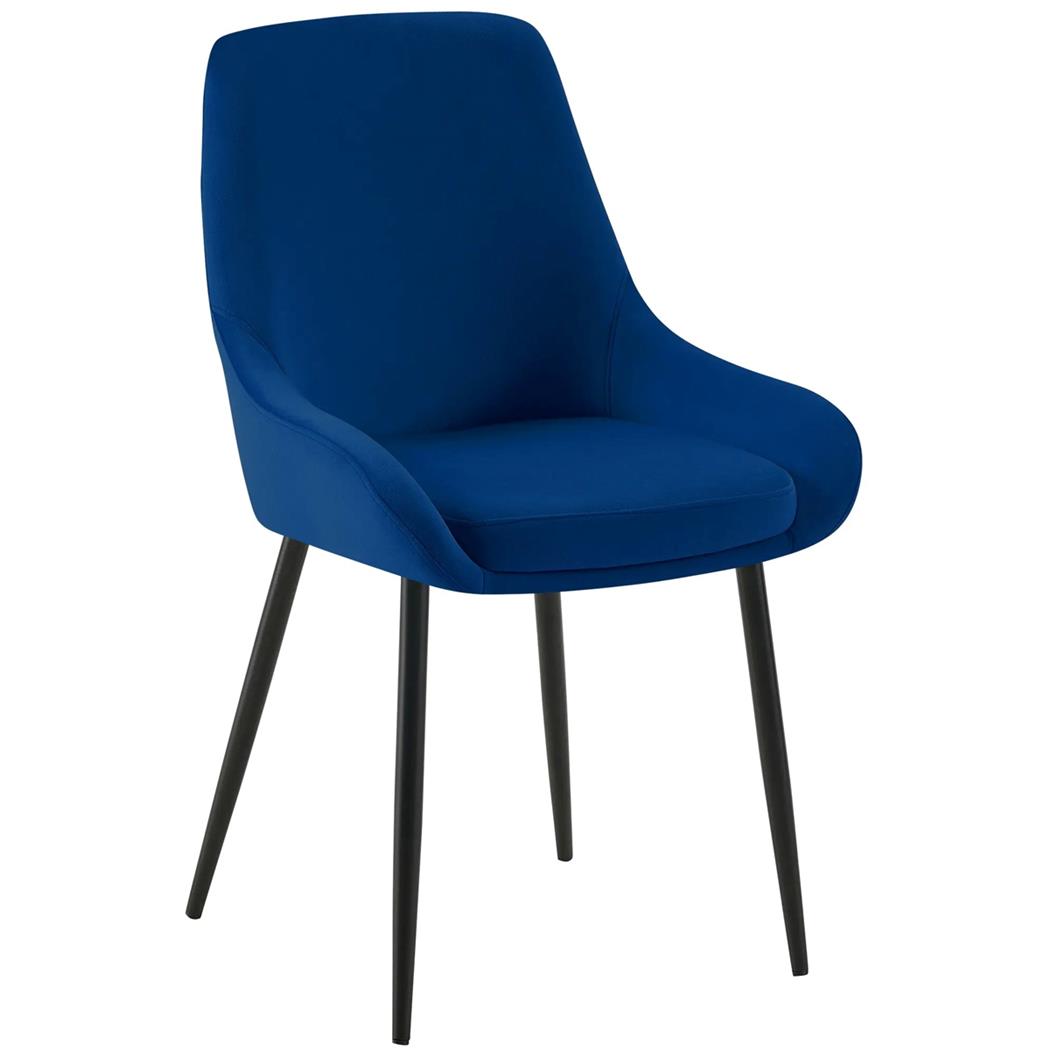 Konferencestol ANKARA, Høj Komfort, Eksklusivt Design, I Blå Velour