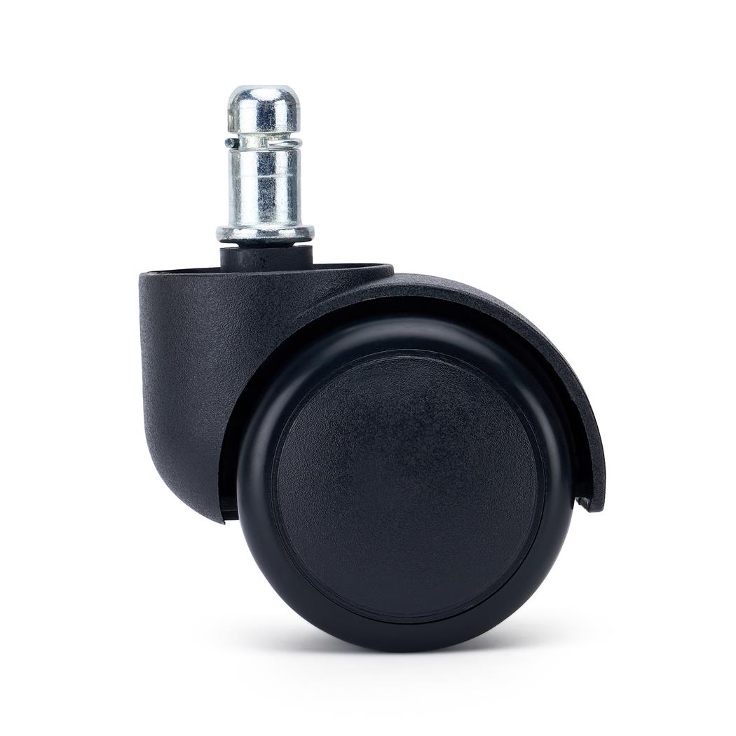 5x Hjul til Hårde Gulve, VELO, 11 mm / 50 mm, Specielt Designet til Parket, Fliser, Farve sort