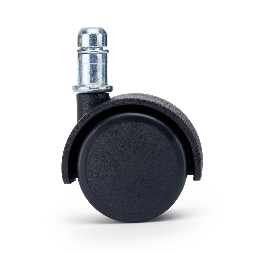 5 stk. Sæt CLASS Hjul til Hårde Gulve 11 mm / 50 mm, til Kontorstole og Lænestole, Sort