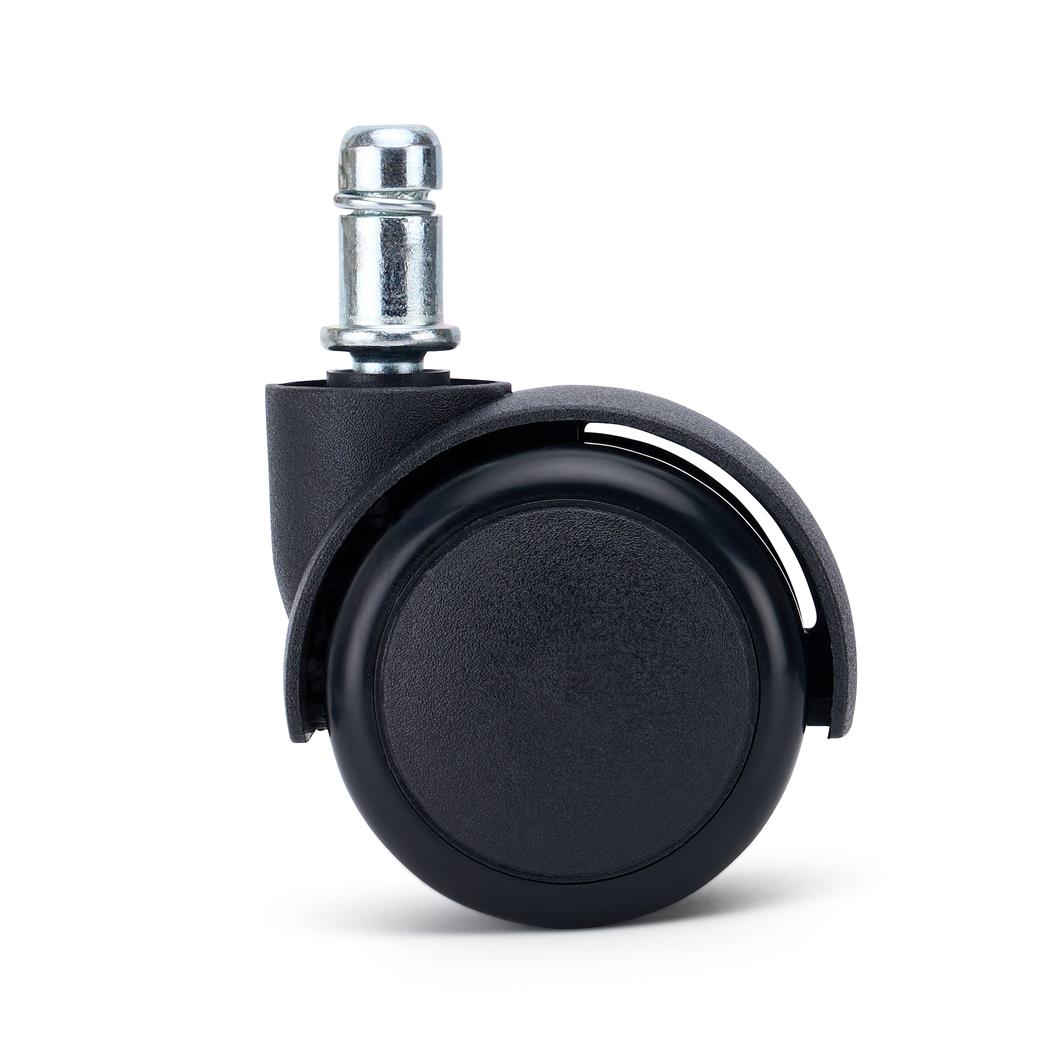 Sæt med 5 hjul, RUSH, 11 mm / 50 mm, Elegant Design, til Hårde Gulve, Sorte