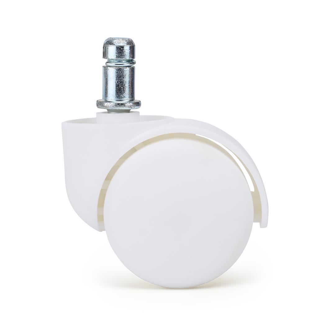 5x Hjul JACK, 11 mm / 50 mm, til Tæpper og Gulvtæpper, Universelt Design, Hvidt