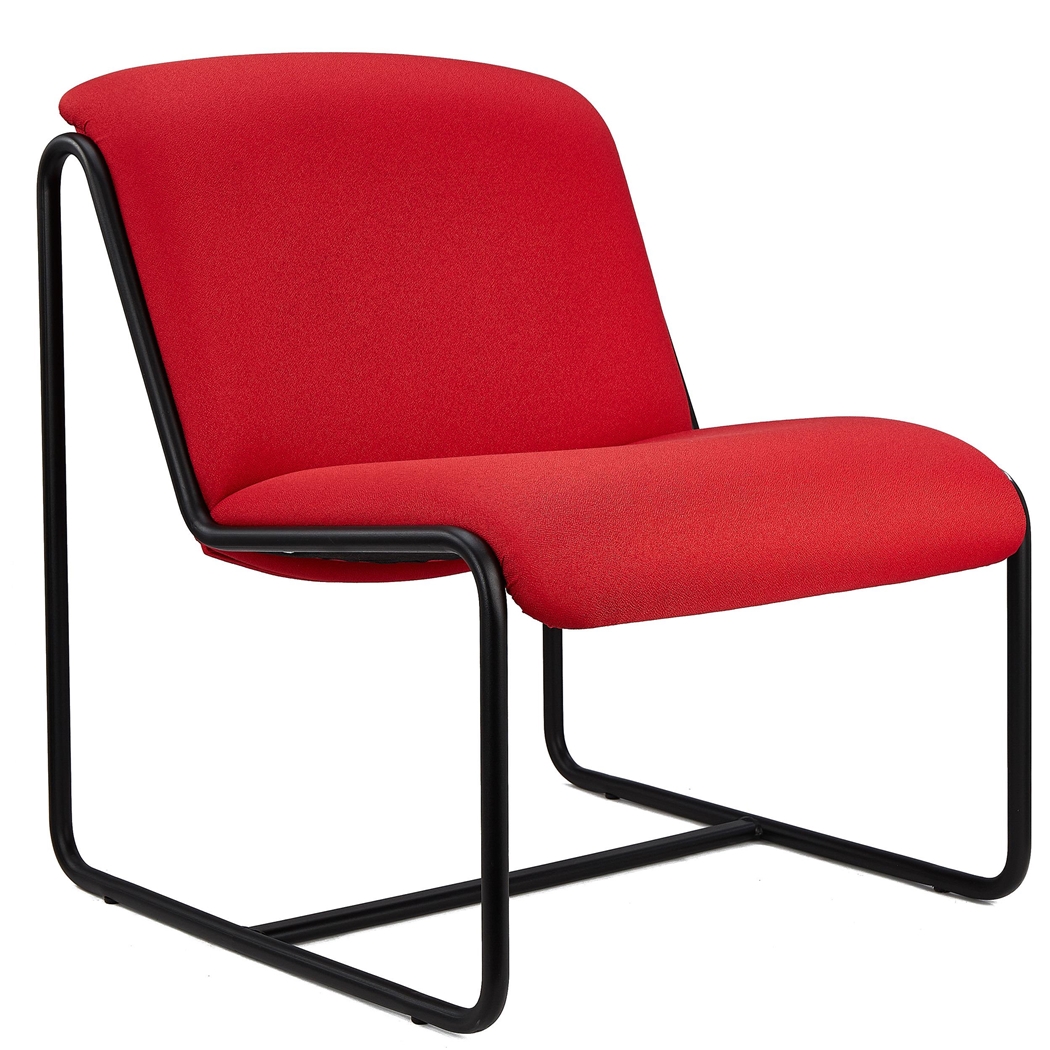 Konferencestol LIMA, Eksklusivt Design, Metalstruktur, I Rød Stof