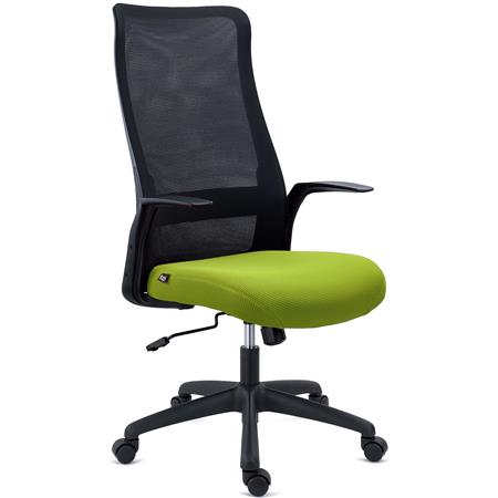 Kontorstol SIERRA, Åndbart Ryglæn, Lændestøtte, Designer Armlæn, I Grøn
