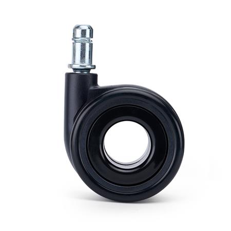 5x Hjul AERO til hårde gulve, 11mm / 60mm, Specielt designet til parket, Moderne design, Sort