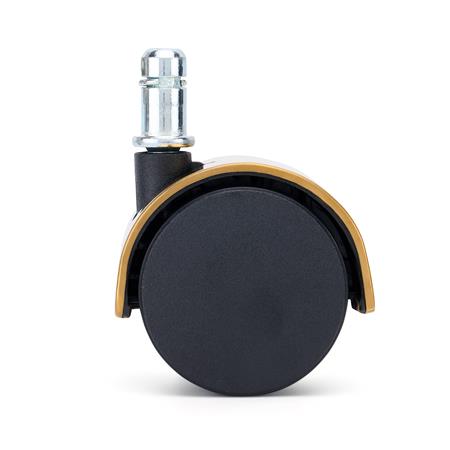 5x COVER Plastikhjul til tæpper 11 mm / 50 mm, Elegant design, Guldfarve