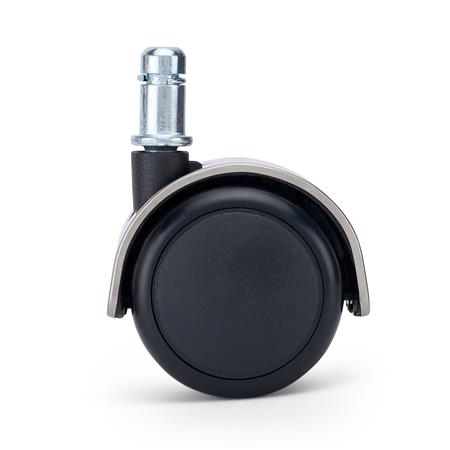 5x Bløde COVER-hjul til Hårde gulve, 11 mm / 50 mm, Elegant design, Sølvfarve