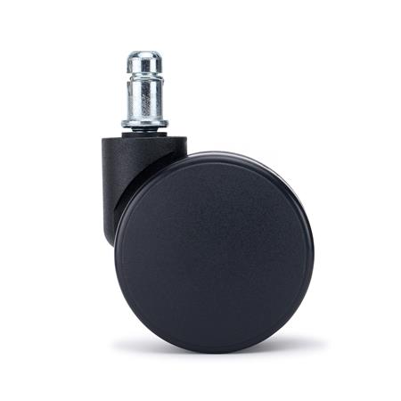 Sæt med 5 stk. Plastikhjul VOLT Til Tæpper, 11 mm / 60 mm, Universelle hjul til kontorstole, Sorte