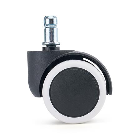 Sæt med 5 hjul, ROLL, 11 mm / 50 mm, Selvbremsende, til Hårde Gulve, Vid