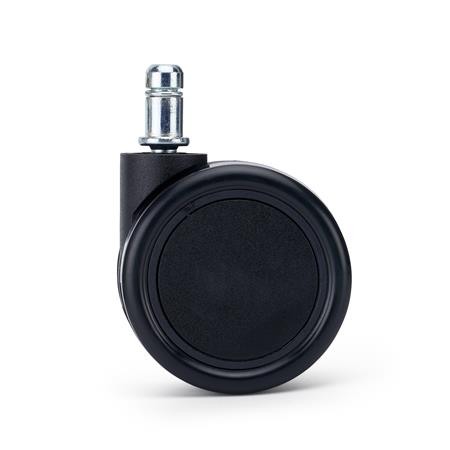 Sæt med 5 stk. Hjul MOON til Hårde Gulve, 11 mm / 60 mm, Universelle hjul til kontorstole, Sorte