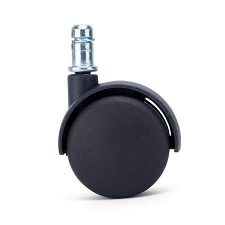 5x Hjul MOVE, 11 mm / 50 mm, til Tæpper og Gulvtæpper, Sikkerhedsbremse, Farve Sort