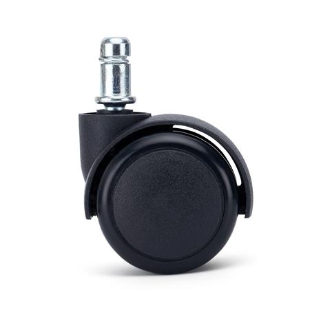 Sæt med 5 hjul, RUSH, 11 mm / 50 mm, Elegant Design, til Hårde Gulve, Sorte